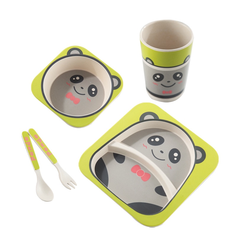 Kids Plate Set Cartoon Tableware (5Pcs Set)